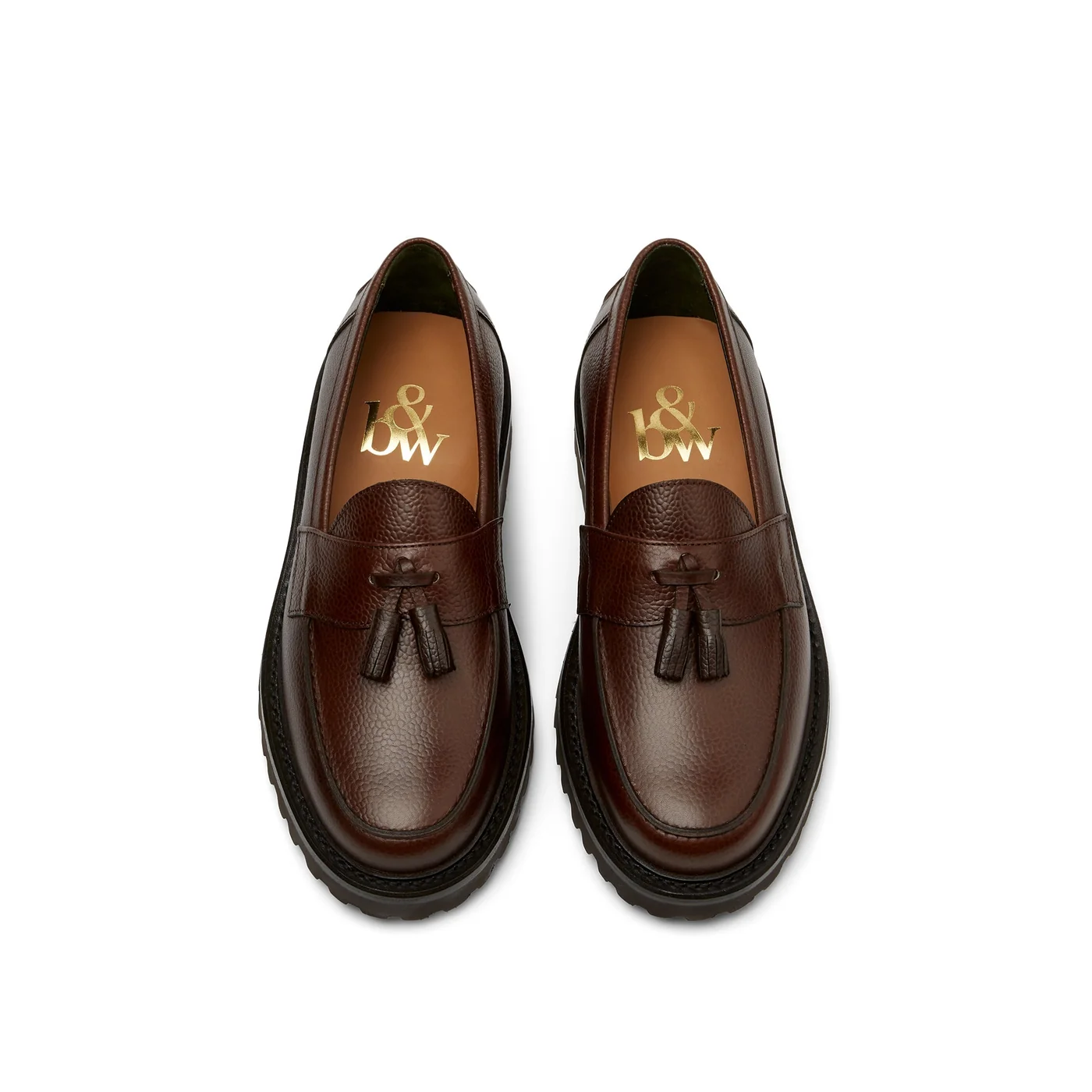 The Clásico Tassel Loafer, Chocolate, Lug Sole — view 3