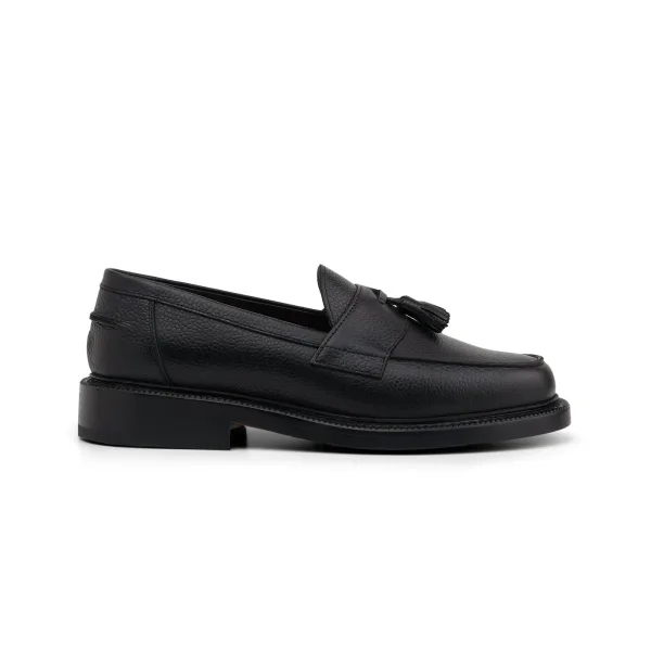 The Clásico Tassel Loafer, Onyx — view 2