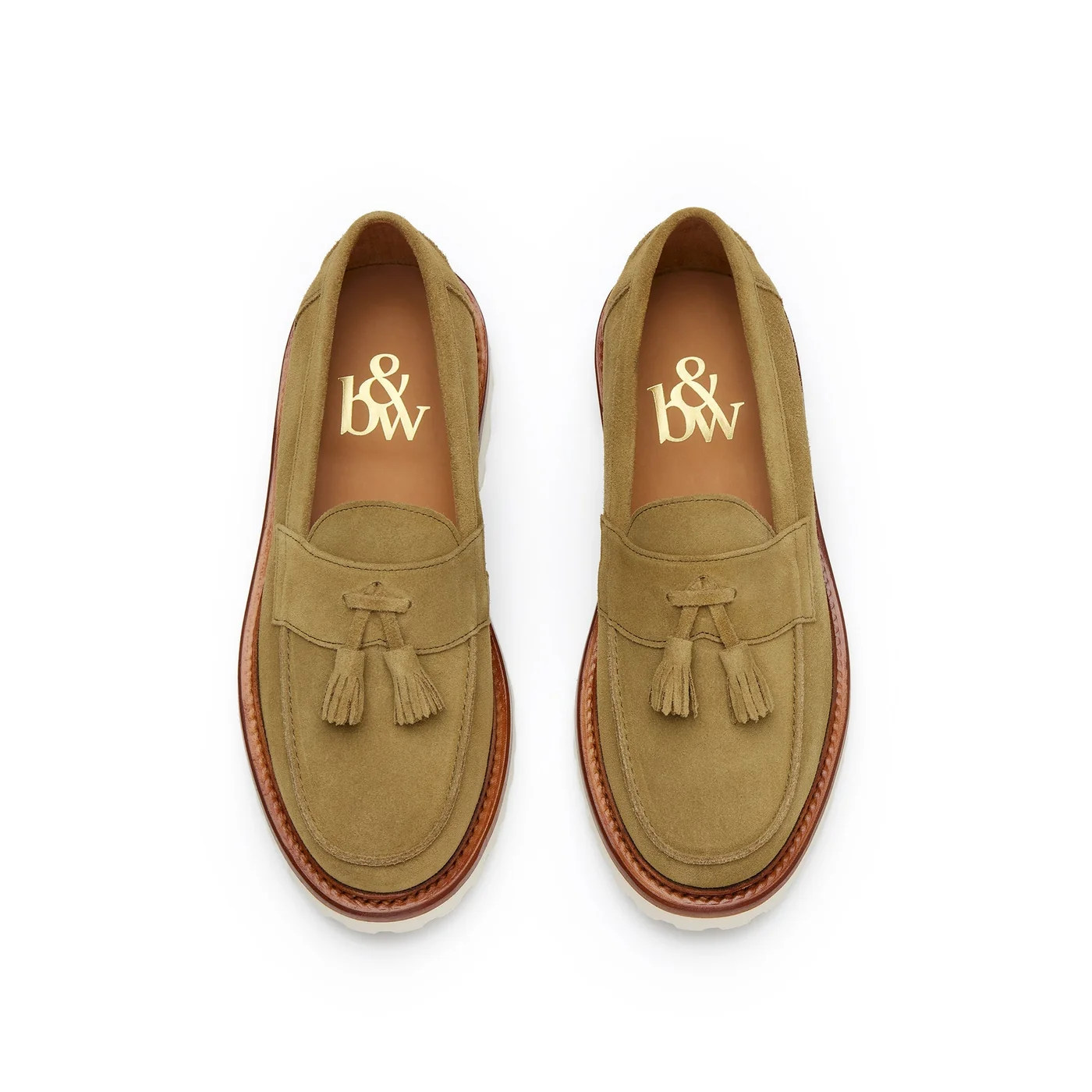 The Clásico Tassel Loafer, Sage, Lug Sole — view 3