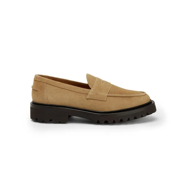 The Ellis Penny Loafer, Almond, Lug Sole — view 2