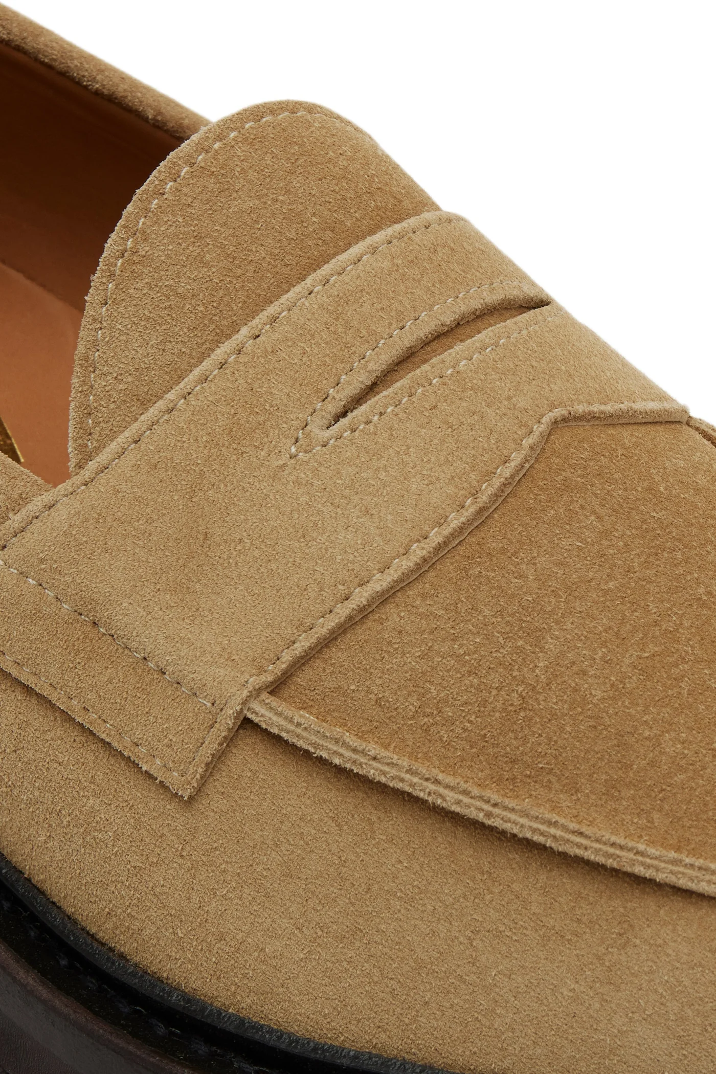 The Ellis Penny Loafer, Almond, Lug Sole — view 5