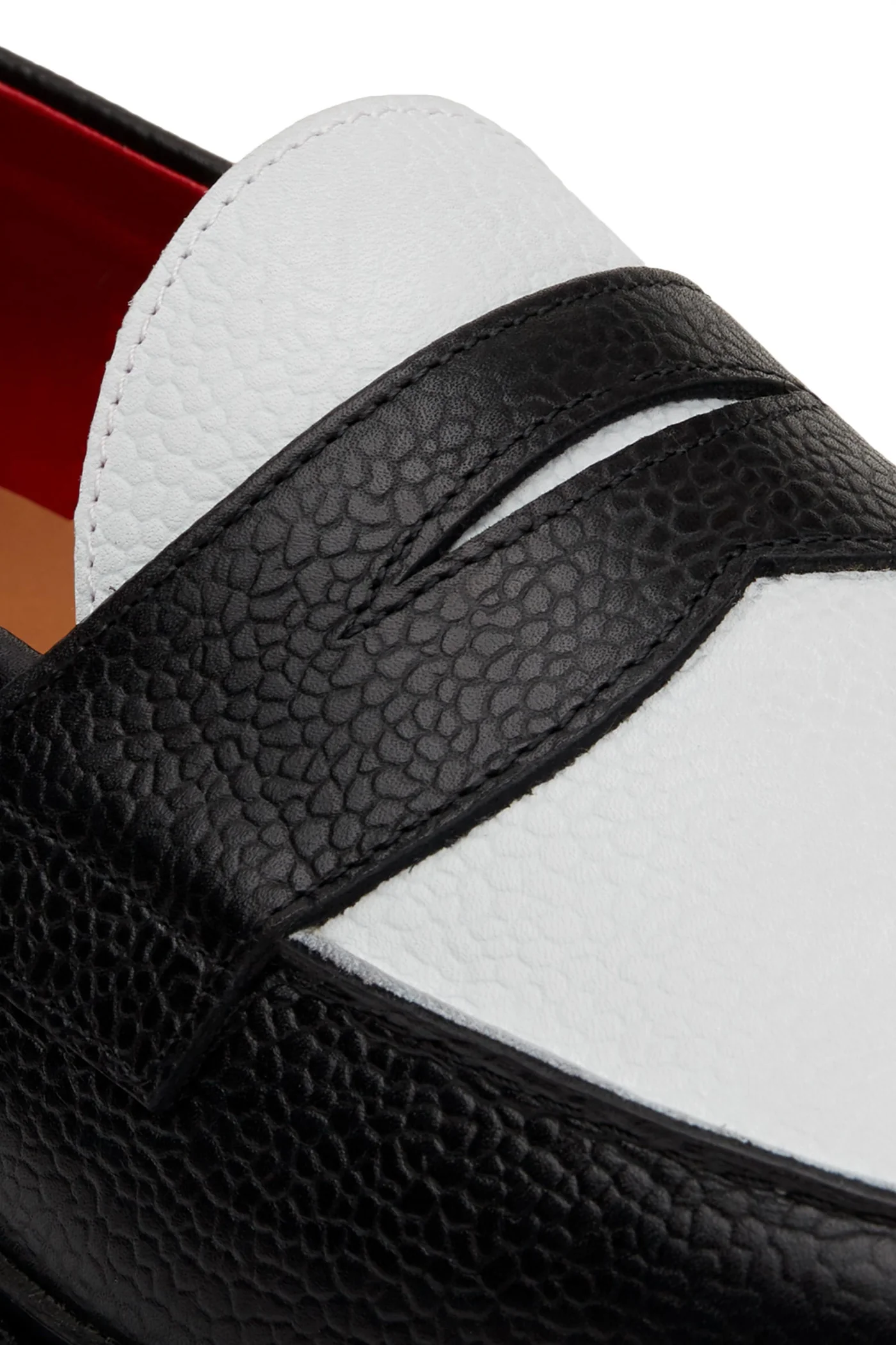 The Ellis Penny Loafer, Black/White — view 5