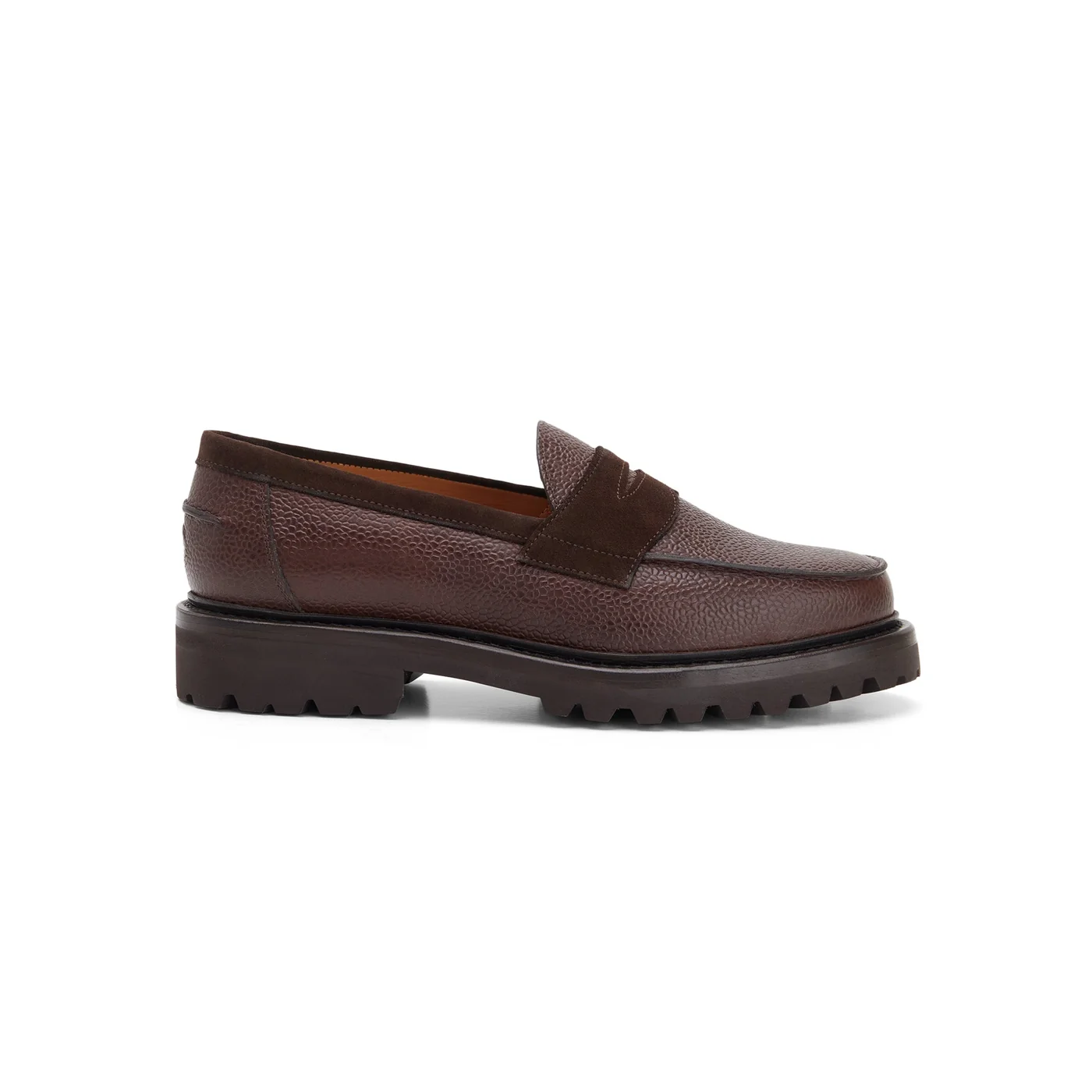The Ellis Penny Loafer, Chocolate Flip, Vibram 1757 Lug Sole — view 2