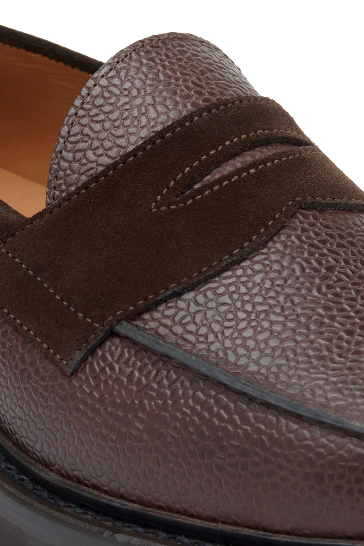 The Ellis Penny Loafer, Chocolate Flip, Vibram 1757 Lug Sole — view 6