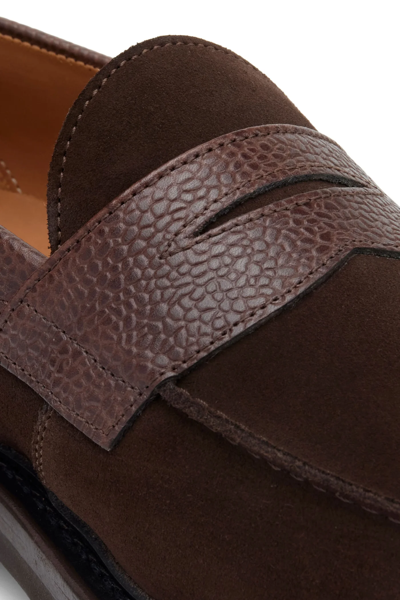 The Ellis Penny Loafer, Chocolate Flip, Vibram 1757 Lug Sole — view 7