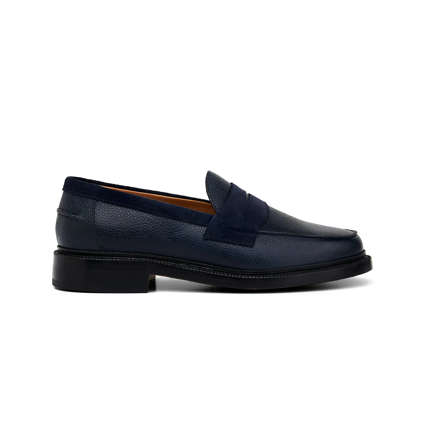 The Ellis Penny Loafer, Navy Flip — view 2