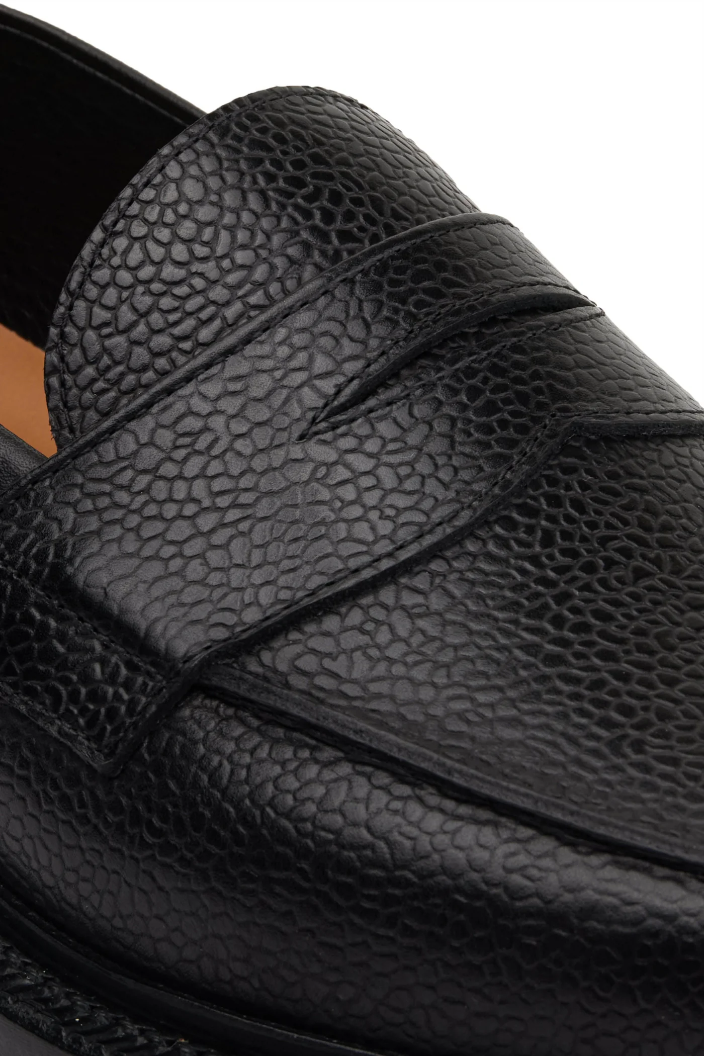 The Ellis Penny Loafer, Onyx, Lug Sole — view 5