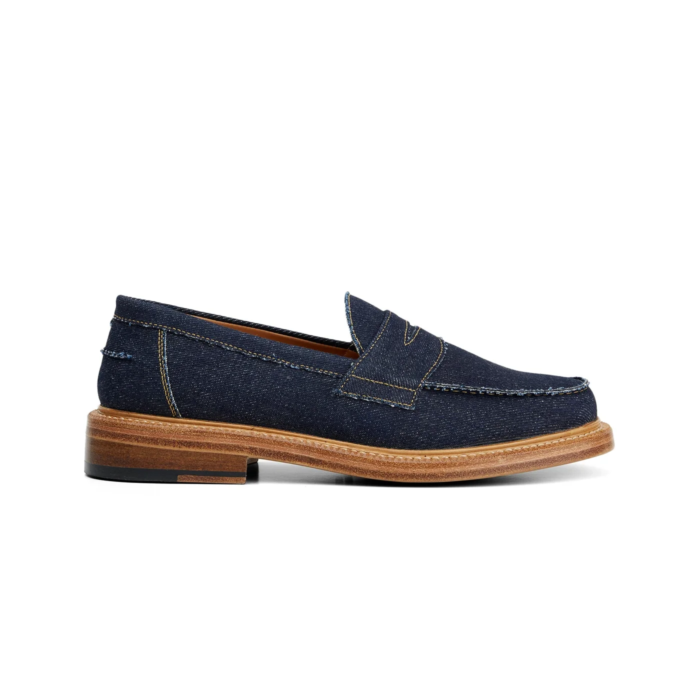 The Ellis Penny Loafer, Raw Denim — view 2
