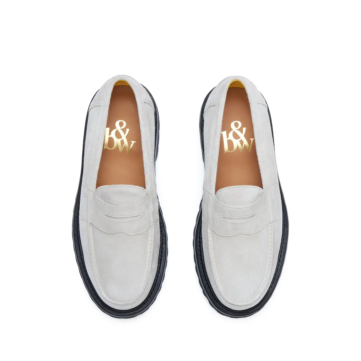 The Ellis Penny Loafer, Smoke, Lug Sole — view 3