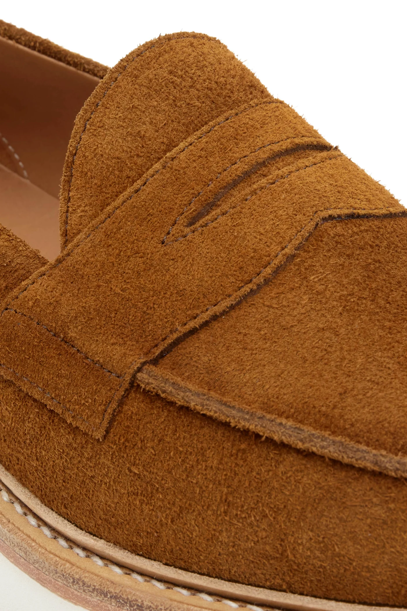 The Ellis Penny Loafer, Tobacco, Vibram Christy Sole — view 5