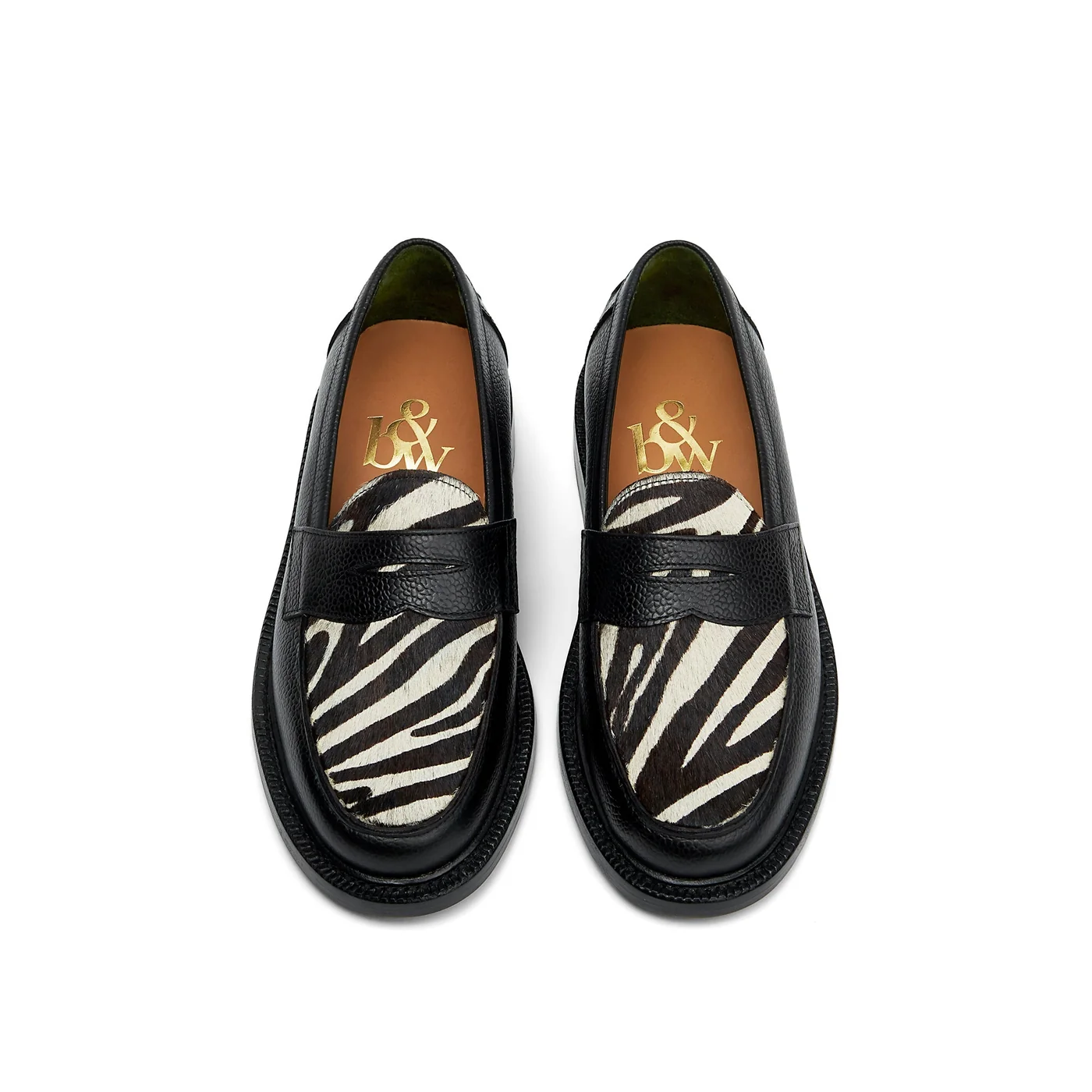 The Ellis Penny Loafer, Zebra — view 3
