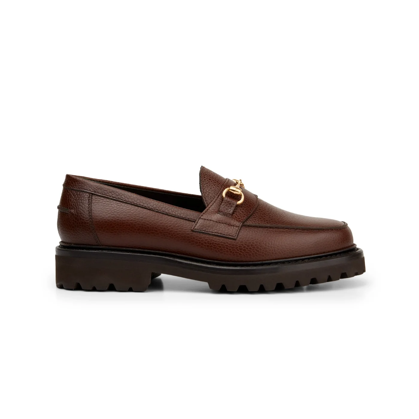 The Mason Horse Bit Loafer, Chocolate, Lug Sole — view 2
