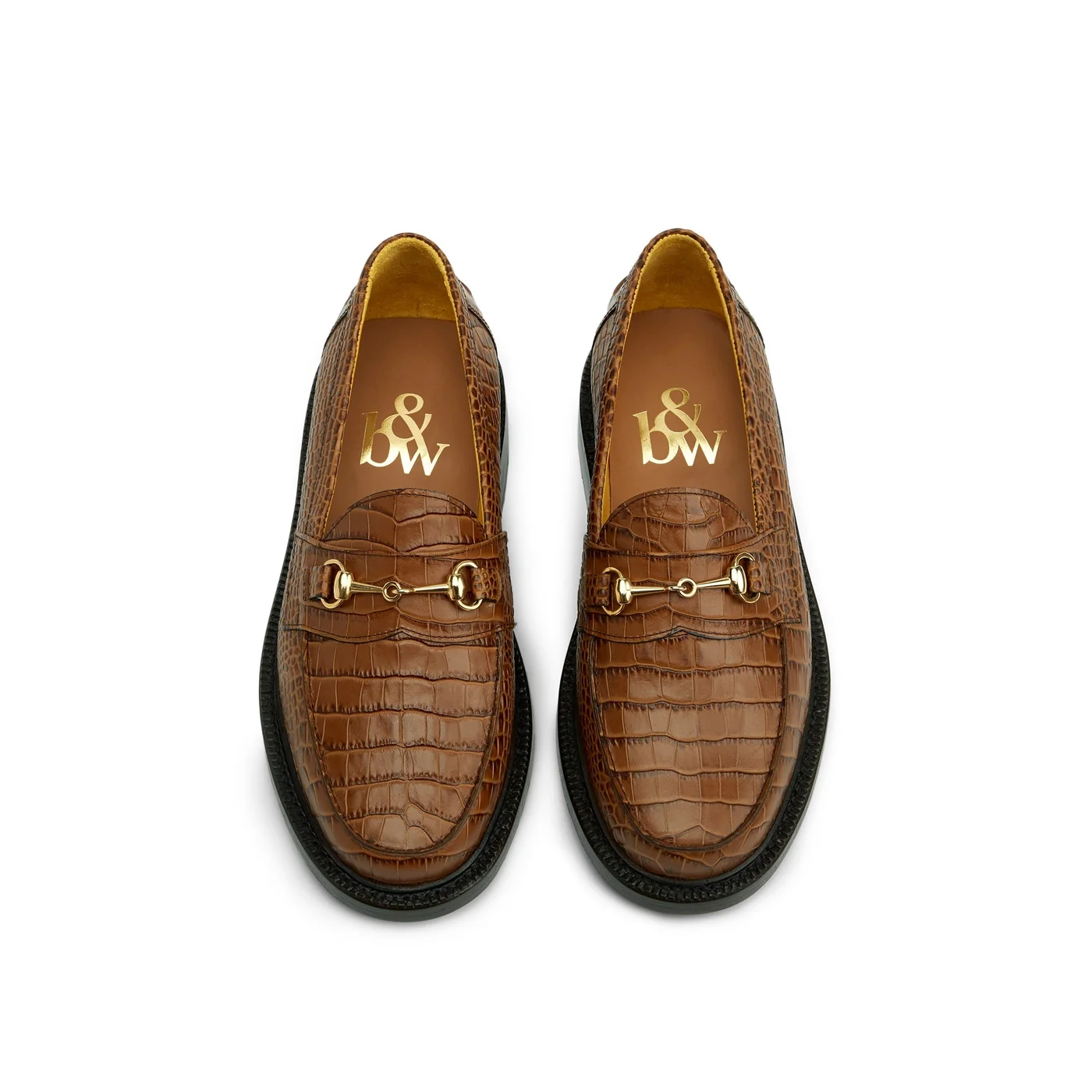 The Mason Horse Bit Loafer, Honey Croc — view 3