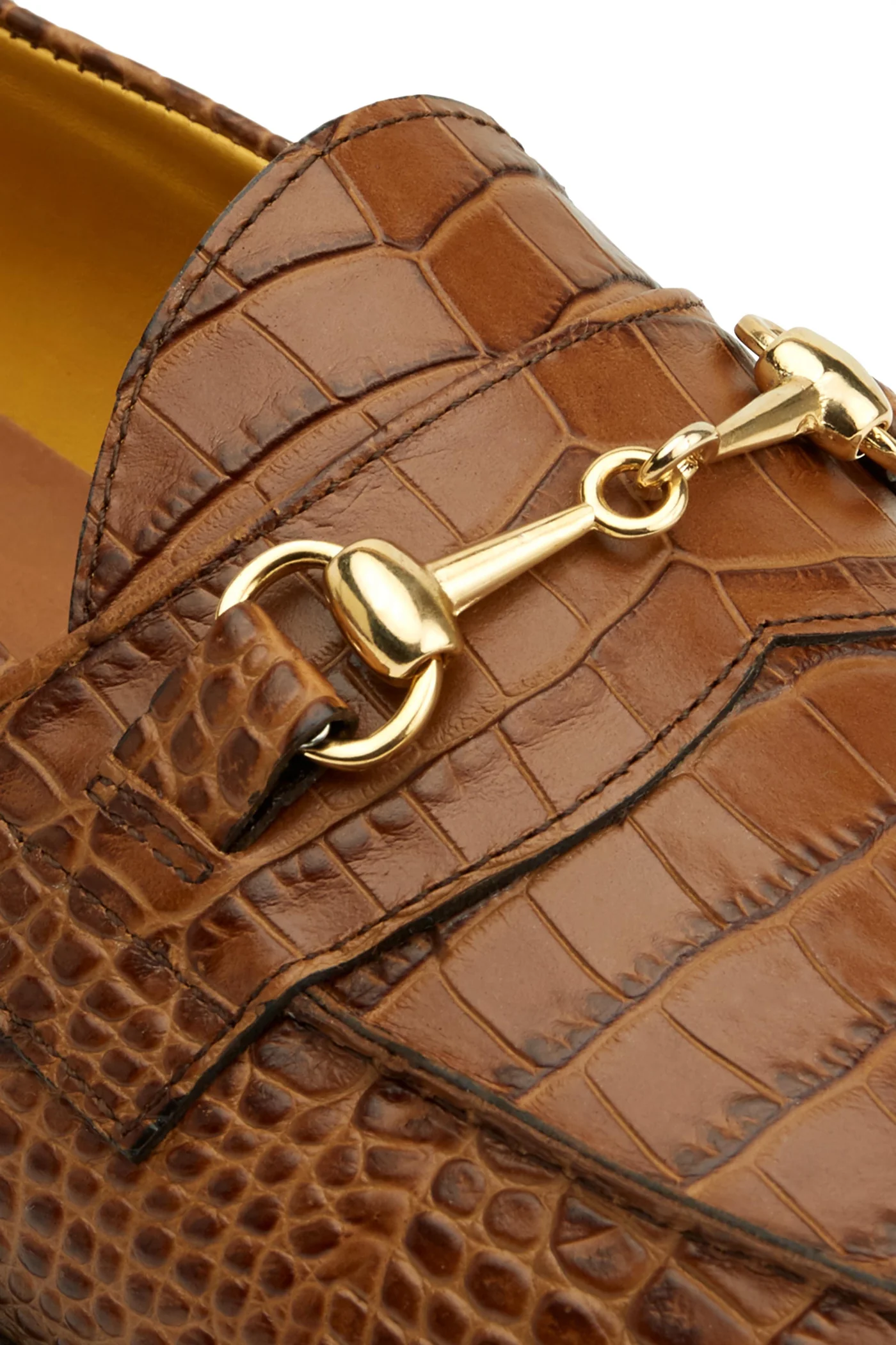 The Mason Horse Bit Loafer, Honey Croc — view 5