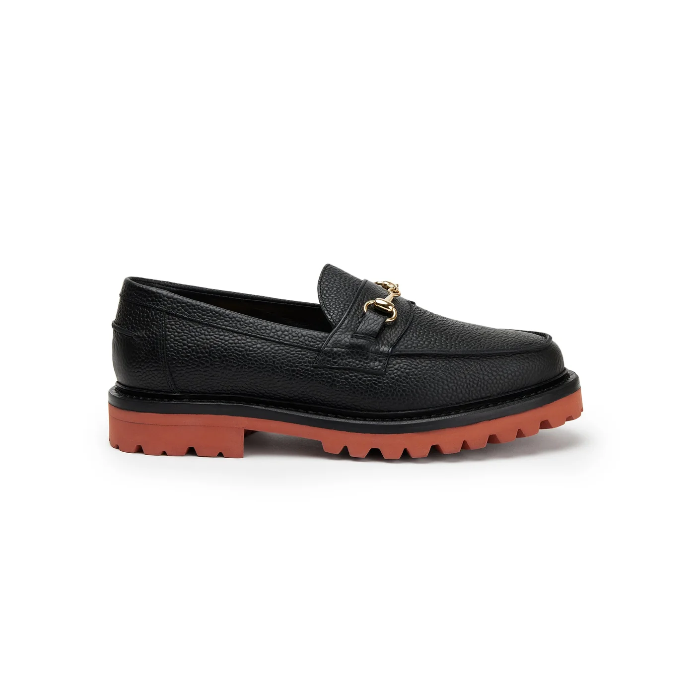 The Mason Horse Bit Loafer, Onyx/Clay, Lug Sole — view 2