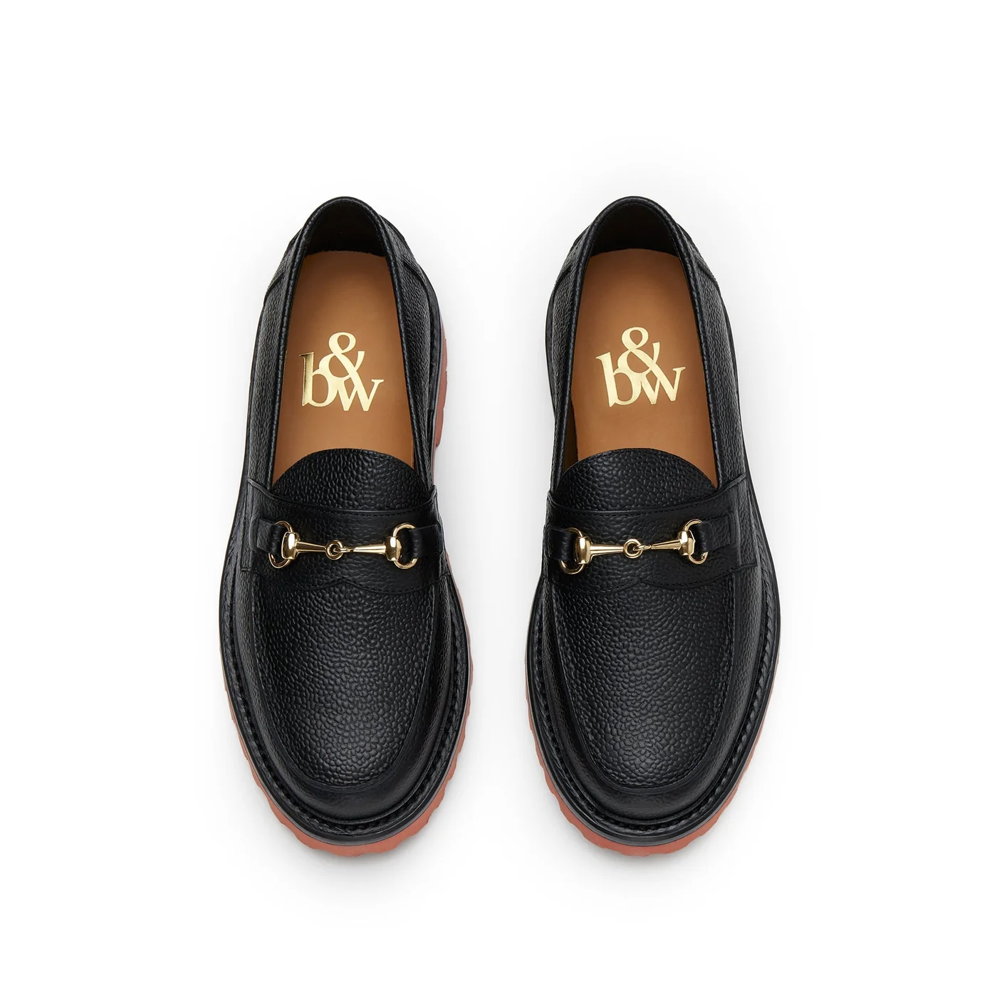 The Mason Horse Bit Loafer, Onyx/Clay, Lug Sole — view 3