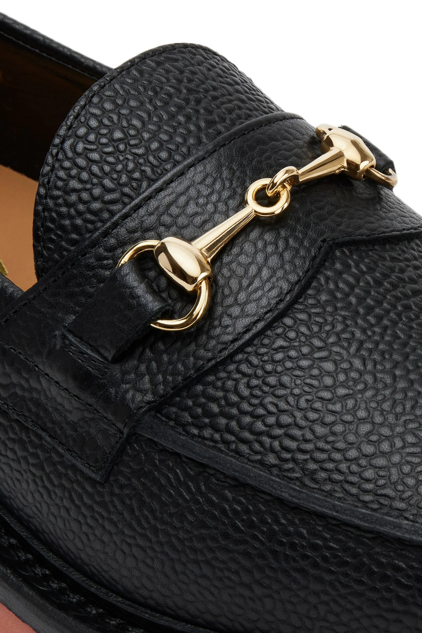 The Mason Horse Bit Loafer, Onyx/Clay, Lug Sole — view 5