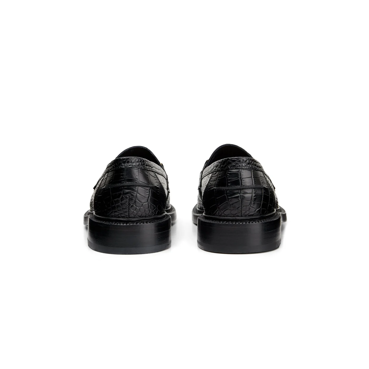 The Mason Horse Bit Loafer, Onyx Croc — view 4
