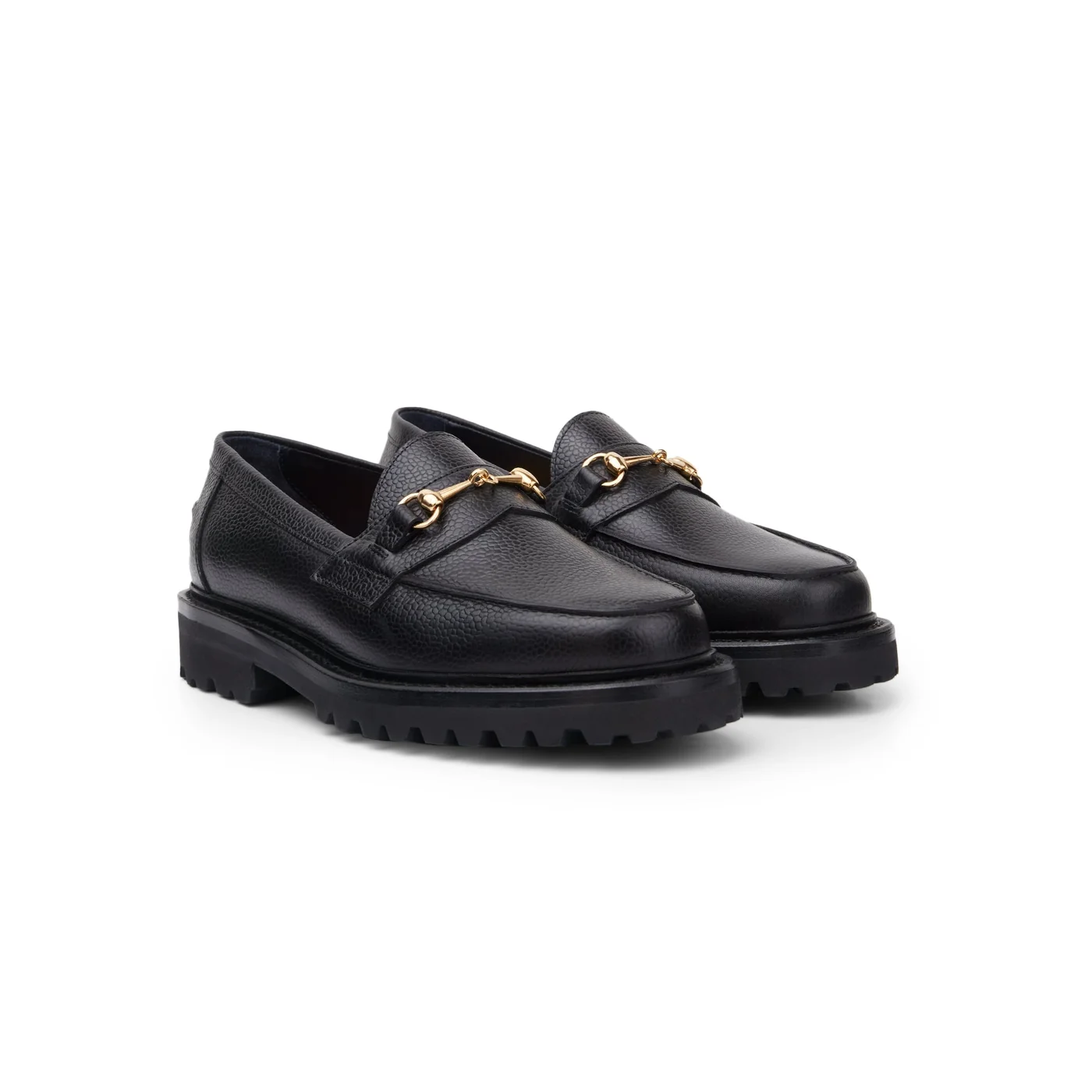 The Mason Horse Bit Loafer, Onyx, Lug Sole