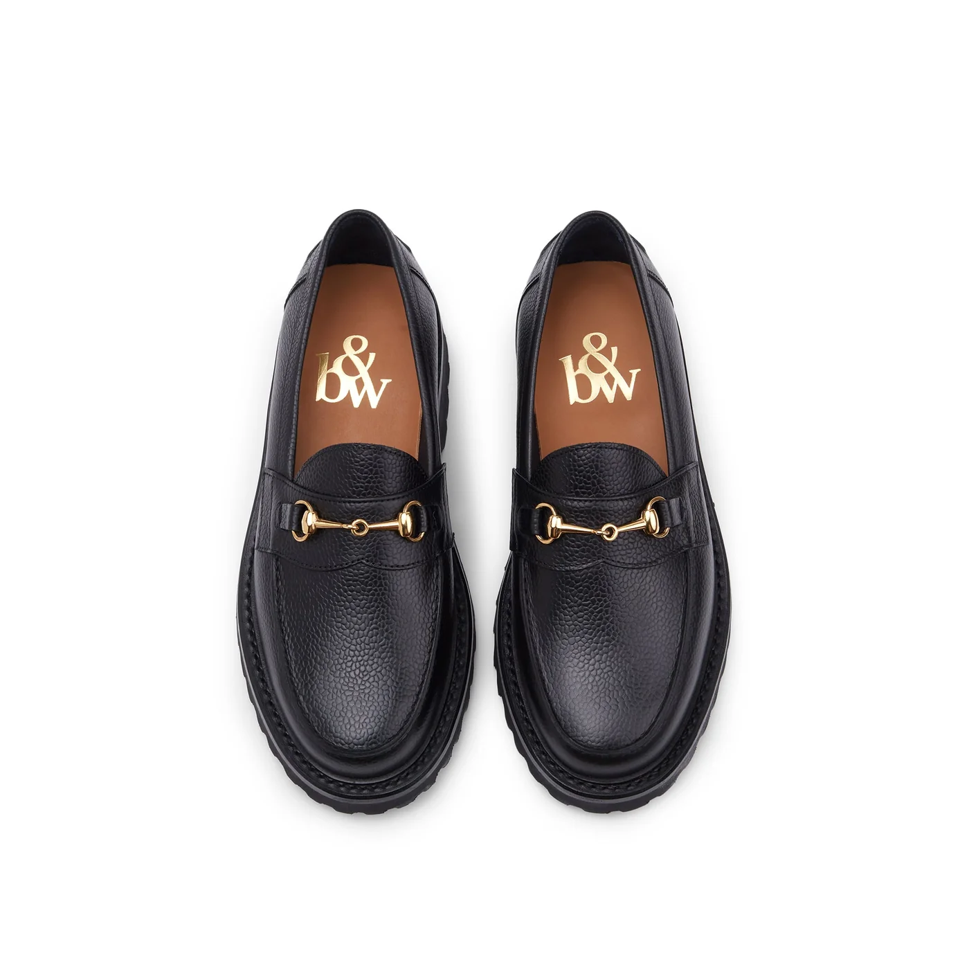 The Mason Horse Bit Loafer, Onyx, Lug Sole — view 3